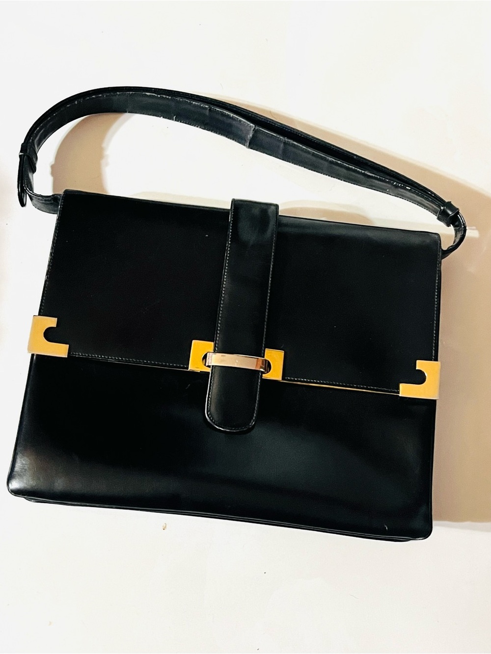 Benno Marstaller RARE Vintage Leather Handbag Clutch Evening Bag